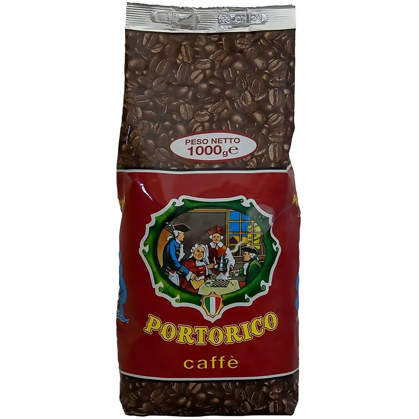 دانه قهوه پورتوریکو قرمز (80%روبوستا-20% عربیکا) 1 کیلویی Portorico Arta del Italiano Coffee Beans — تصویر ۲
