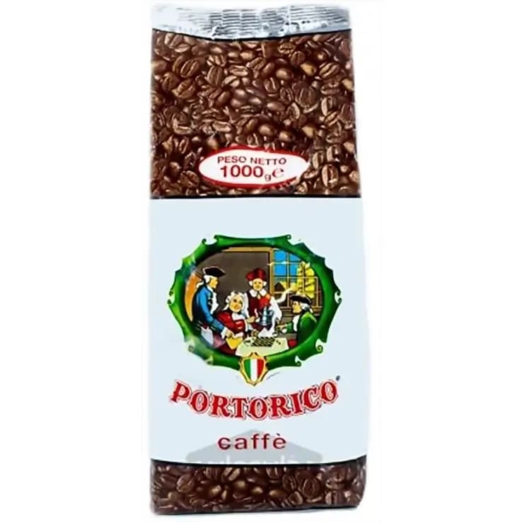 دانه قهوه پورتوریکو سیلور (پورتوریکو نقره ای) 100% روبوستا 1 کیلویی Portorico Italiano Coffee Beans — تصویر ۲