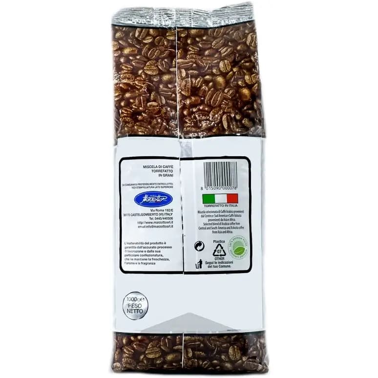دانه قهوه پورتوریکو سیلور (پورتوریکو نقره ای) 100% روبوستا 1 کیلویی Portorico Italiano Coffee Beans — تصویر ۳