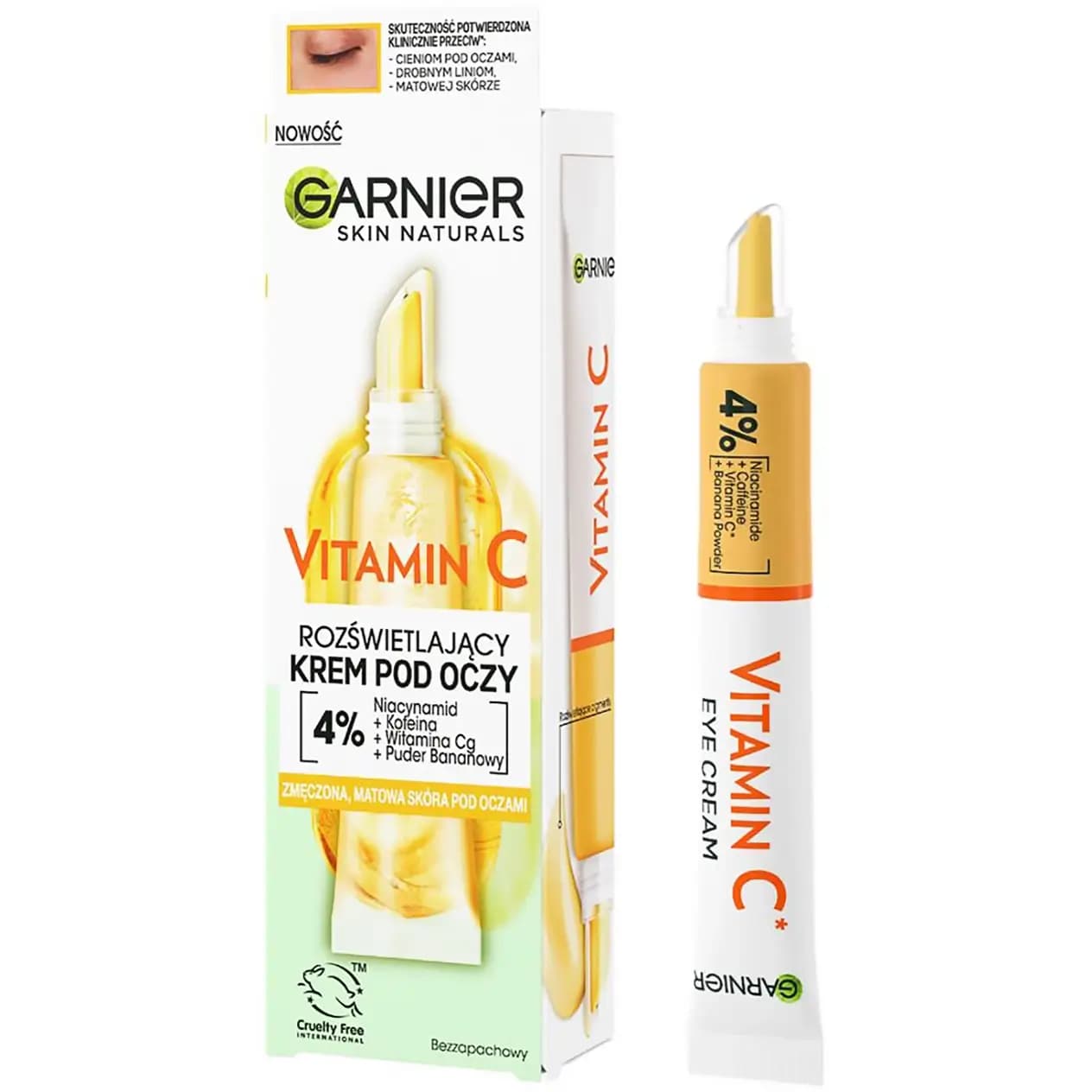 کرم دور چشم ویتامین C گارنیه (گارنیر) 15 میل Garnier Skin Naturals Vitamin C Brightening Eye Cream