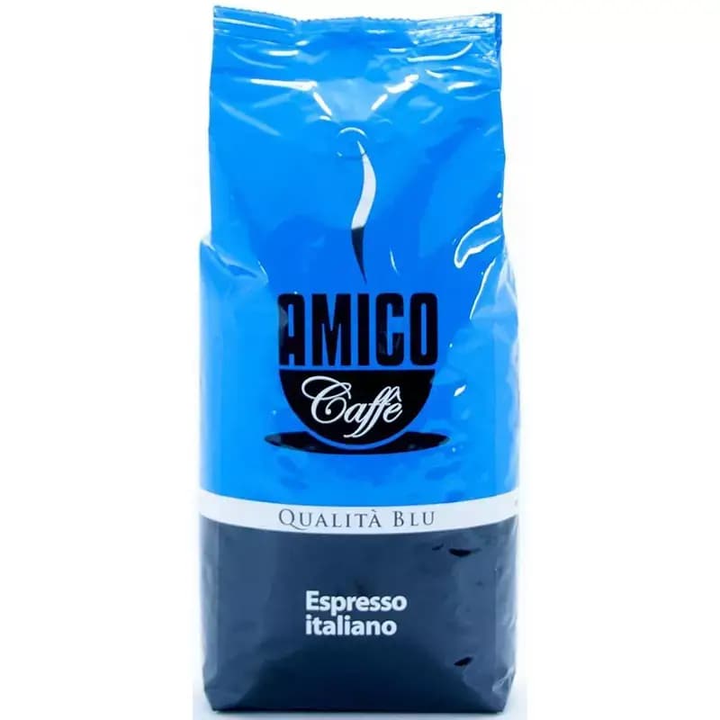 دانه قهوه آمیکو آبی (امیکو کوالیتا بلو) 1 کیلویی Amico Caffe Qualita Blu Espresso Italiano