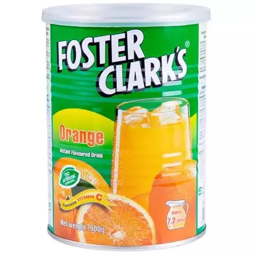 پودر شربت فوستر کلارکس با طعم پرتقال 900 گرمی Foster Clarks Orange Instant Flavor Drink