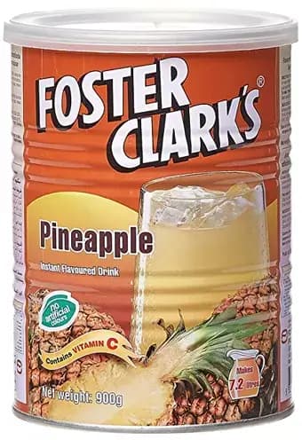 پودر شربت فوستر کلارکس با طعم آنانس 900 گرمی Foster Clarks Pineapple Instant Flavor Drink — تصویر ۳