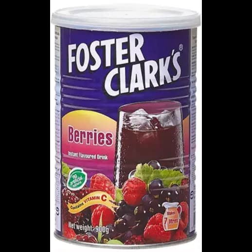 پودر شربت فوستر کلارکس با طعم انواع توت ها 900 گرمی Foster Clarks Berries Instant Flavor Drink — تصویر ۳
