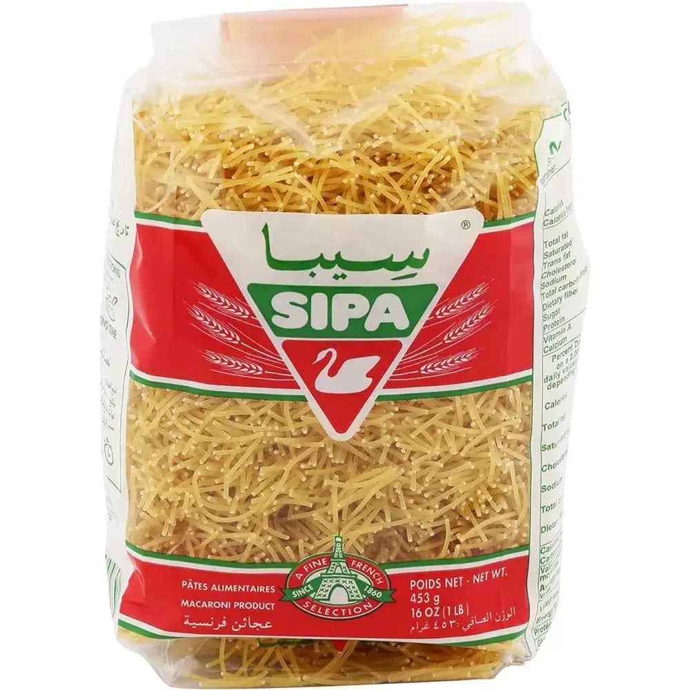 ورمیشل سیپا (عجائن) فرانسوی 453 گرمی Sipa Vermicelli Pasta