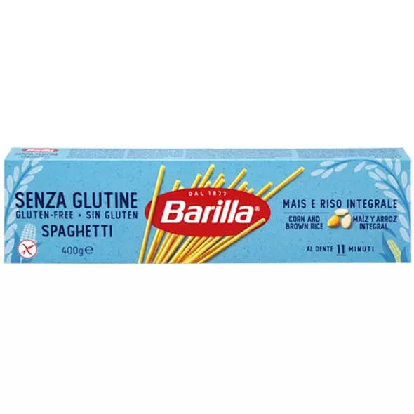 اسپاگتی باریلا 5.N ایتالیایی بدون گلوتن 400گرمی Barilla Pasta Spaghetti N5 Gluten Free
