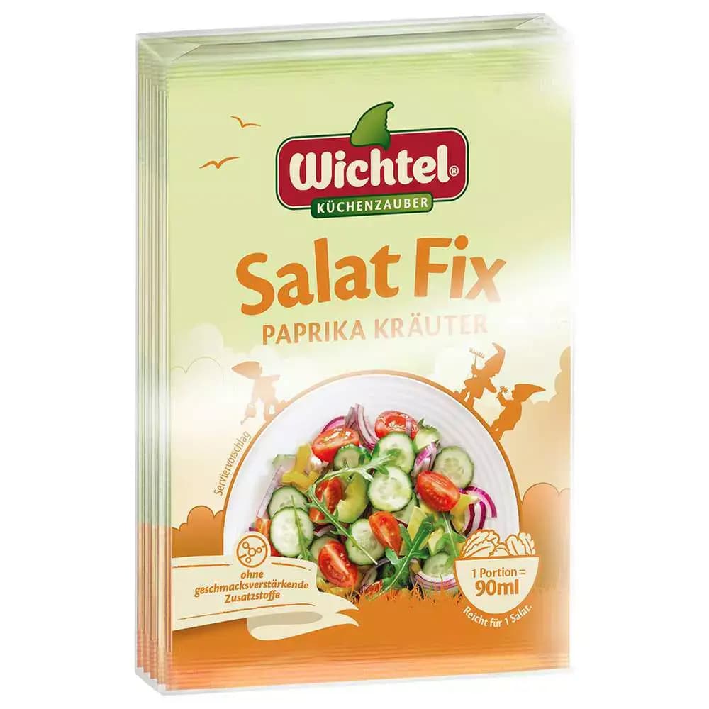 ادویه سالاد ویشتل آلمان با طعم فلفل پاپریکا بسته 5عددی (50 گرم) Wichtel Salat Fix Paprika Krauter — تصویر ۲