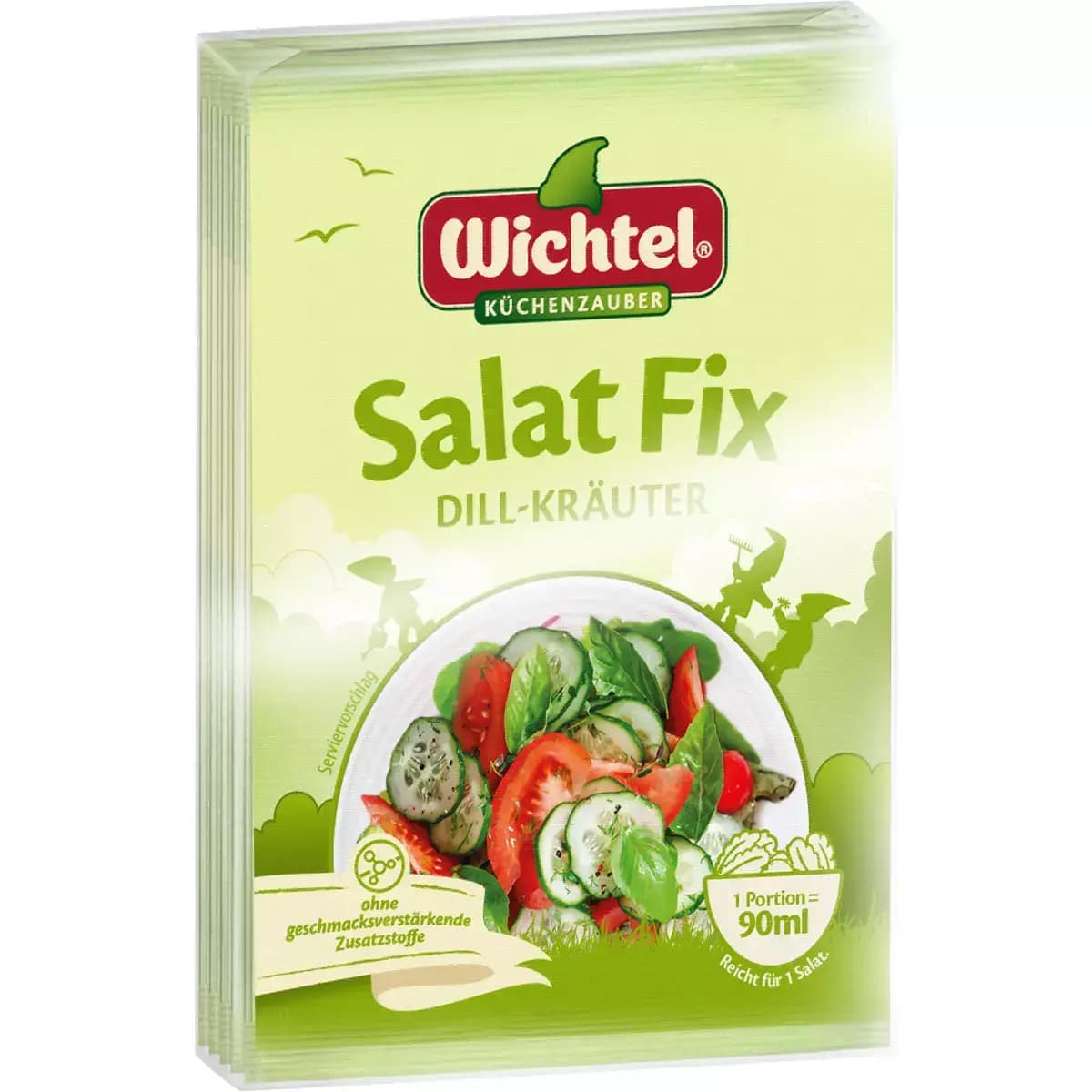 ادویه سالاد ویشتل آلمان با طعم شوید و جعفری بسته 5عددی (50 گرم) Wichtel Salat Fix Dill-Krauter — تصویر ۳