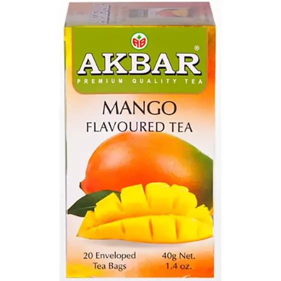 دمنوش اکبر با طعم انبه – 20 عددی Akbar Mango Flavored Tea — تصویر ۲