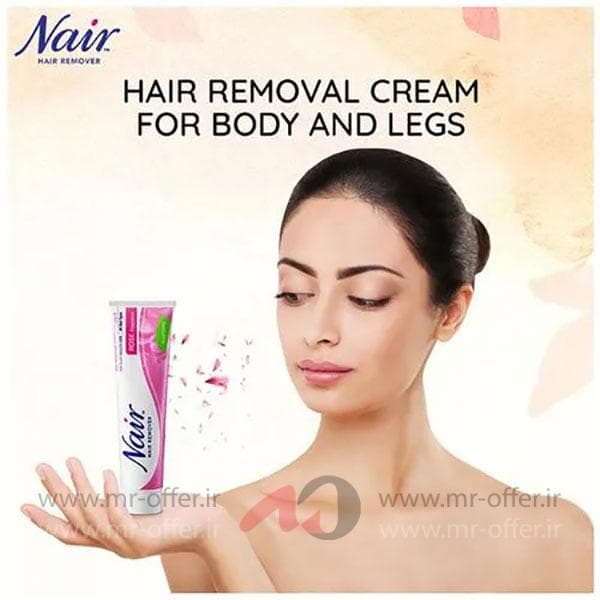 کرم موبر نیر با رایحه گل رز 110 گرمی Nair Hair Remover Rose Fragrance — تصویر ۹