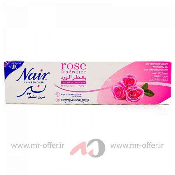 کرم موبر نیر با رایحه گل رز 110 گرمی Nair Hair Remover Rose Fragrance — تصویر ۱۰