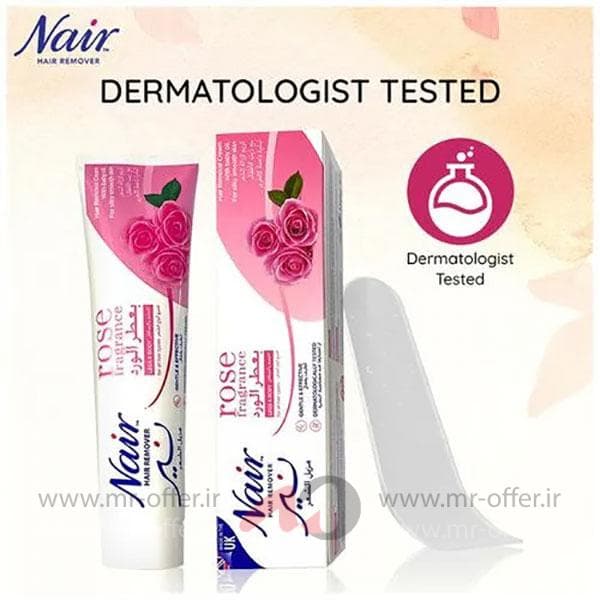 کرم موبر نیر با رایحه گل رز 110 گرمی Nair Hair Remover Rose Fragrance — تصویر ۸