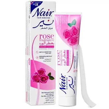 کرم موبر نیر با رایحه گل رز 110 گرمی Nair Hair Remover Rose Fragrance — تصویر ۲