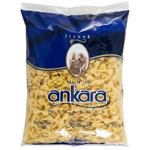 ماکارونی آنکارا پاپیونی فیونک 500 گرمی Ankara Makarnasi Fiyonk
