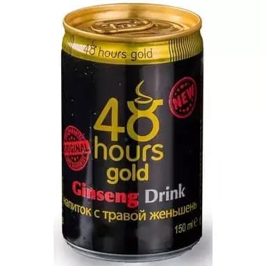 نوشیدنی انرژی زا جینسینگ 48 ساعته طلایی 150 میل Ginseng 48 Hours Gold Drink