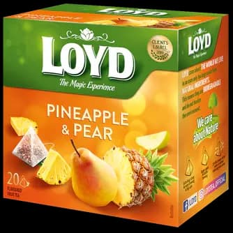 دمنوش گیاهی لوید با طعم آناناس و گلابی 20 عددی Loyd Pineapple and Pear tea