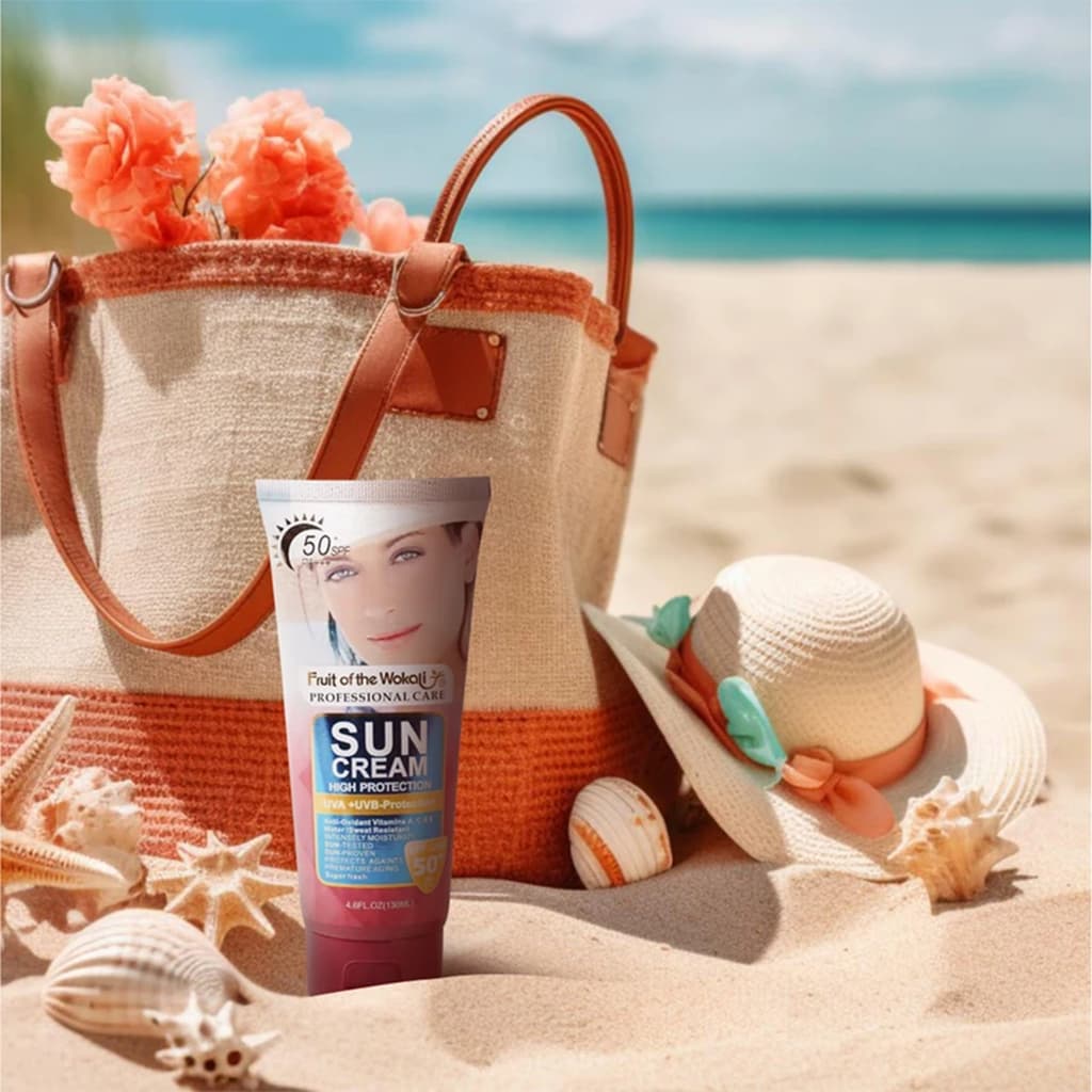 کرم ضد آفتاب وکالی Wokali Sun Cream High Protection SPF50 — تصویر ۵