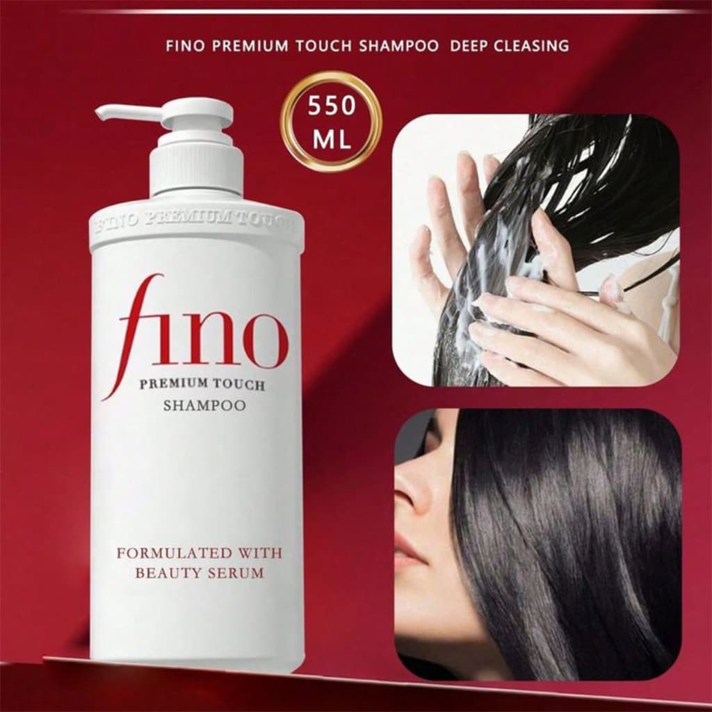 شامپو فینو شیسیدو ترمیم کننده و تغذیه کننده مو Shiseido Fino Premium Touch Hair Shampoo — تصویر ۵