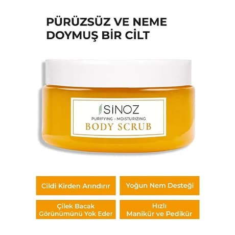 اسکراب لایه بردار بدن سینوز sinoz body scrub — تصویر ۳