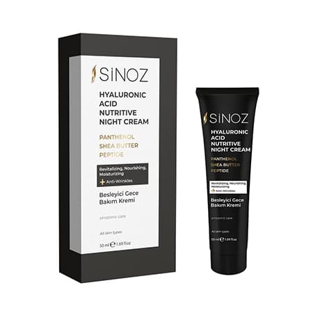 کرم شب مغذی حاوی هیالورونیک اسید سینوز SINOZ — تصویر ۴