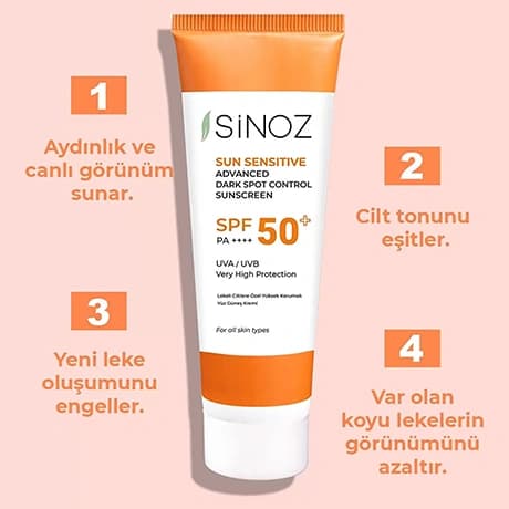 کرم ضد آفتاب ضد لک سینوز SINOZ DARK SPOT — تصویر ۴