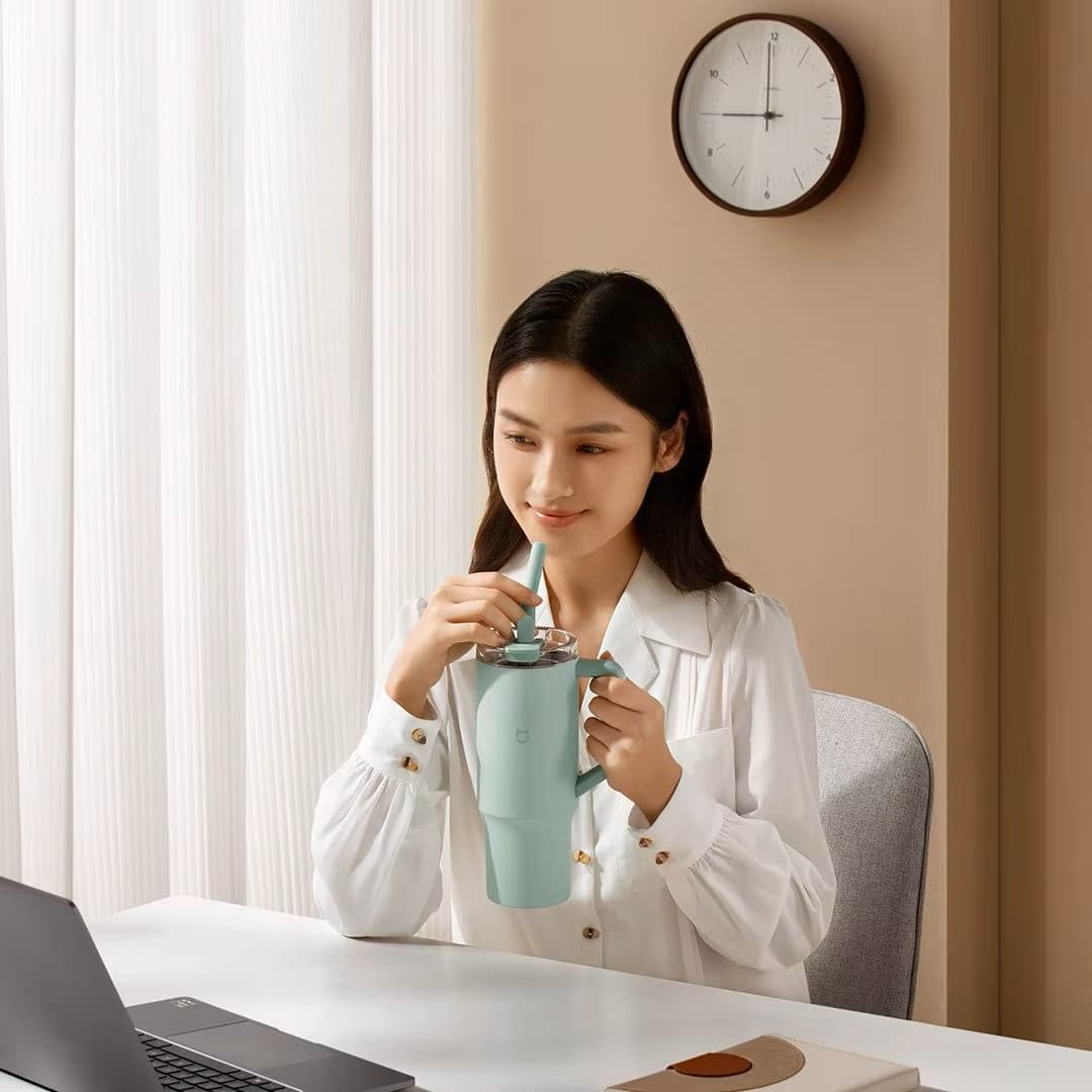 ماگ یک لیتری شیائومی Mijia مدل Xiaomi Mijia Straw Cup — تصویر ۹