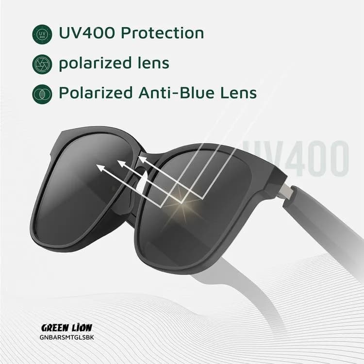 عینک دودی هوشمند گرین لاین Green Lion Barcelona Smart Glasses GL-SG8 — تصویر ۱۱