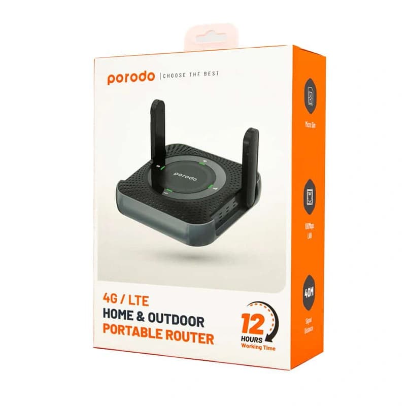 مودم 4G LTE قابل حمل پرودو مدل PD-4GCPME-BKGY PORTABLE ROUTER — تصویر ۸
