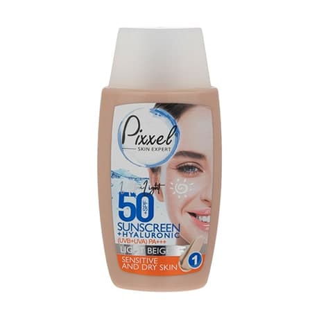 کرم ضد آفتاب رنگی پیکسل پوست خشک و حساس LIGHT BEIGE