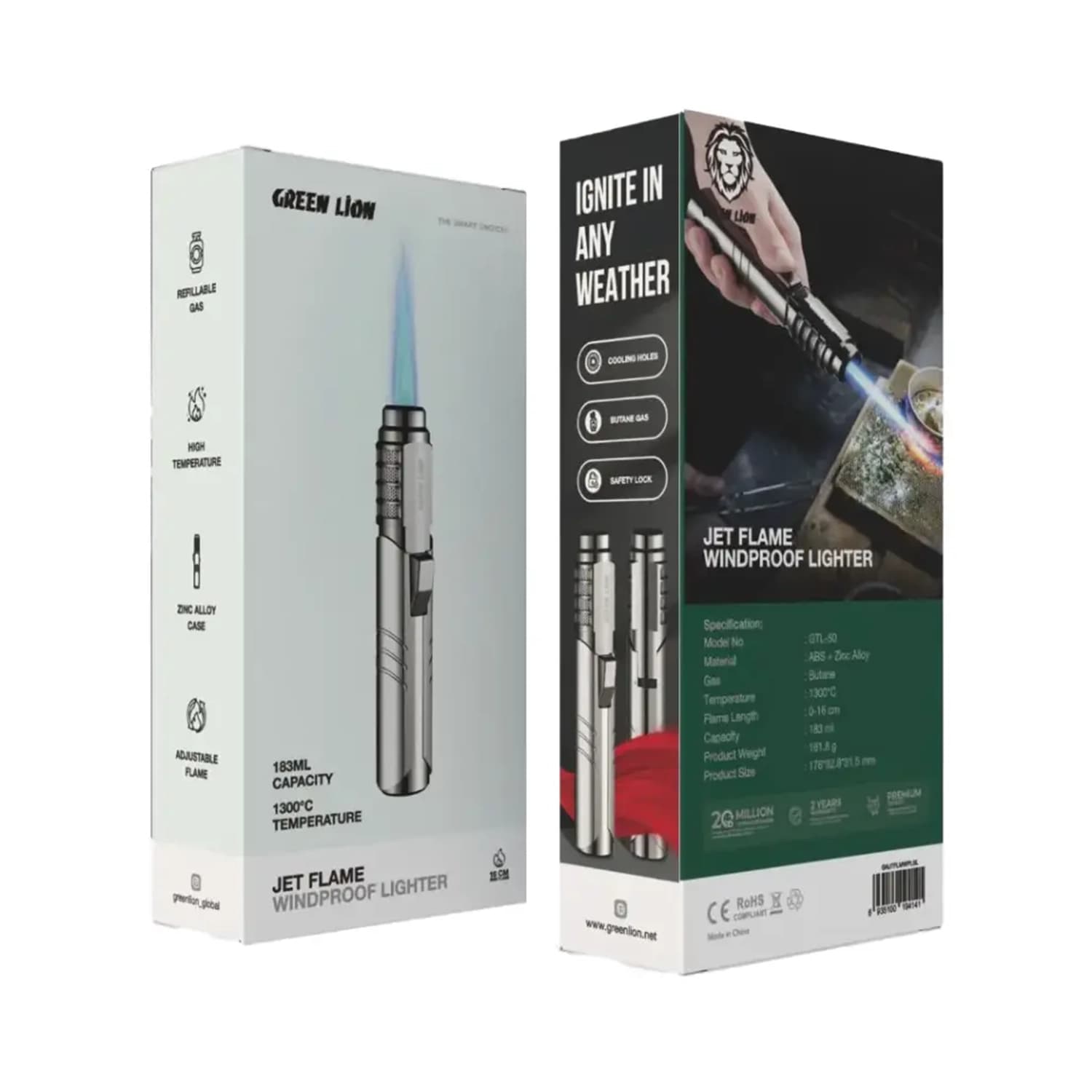 فندک اتمی گرین لاین Jet Flame — تصویر ۱۱