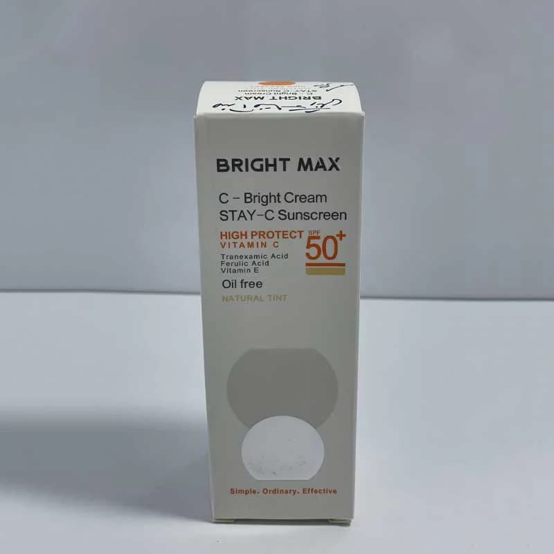 کرم ضد آفتاب رنگی ویتامین سی SPF50 برایت مکس