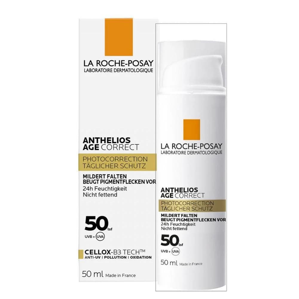 کرم ضد آفتاب ضد چروک Anthelios Age Correct SPF 50 لاروش پوزای حجم 50 میل | اصل — تصویر ۱۰