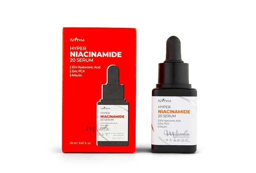 سرم هایپر نیاسینامید 20% ایزنتری اصل | ضدلک ، کنترل چربی و کوچک کننده منافذ حجم 20 میل