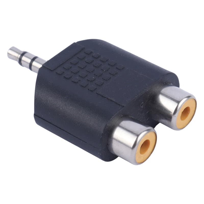 تبدیل AUX یک نری به دو مادگی RCA