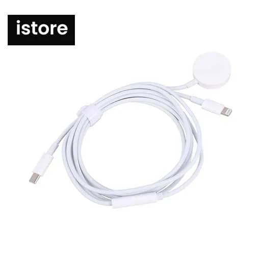 کابل شارژ لایتنینگ و شارژر مگنتی اپل واچ کوتتسی کد 26002 Cotetci iwatch charger — تصویر ۶