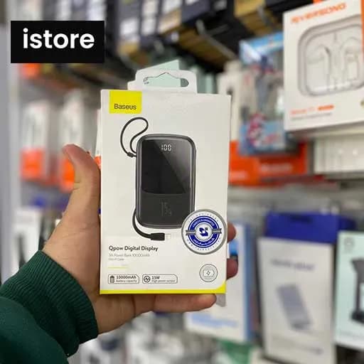 پاوربانک باسئوس مدل PPQD-A01 ظرفیت 10000 میلی آمپر ساعت همراه با کابل Type-C — تصویر ۵