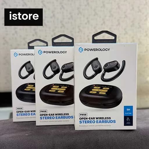 ایرپاد بلوتوثی PWLAU008 مدل پاورولوژی مشکی نو با گارانتی اصل | Powerology Open Ear Stereo Earbuds PWLAU008 — تصویر ۶