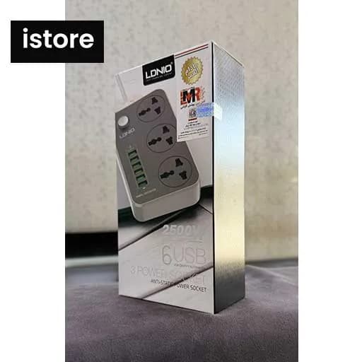 چند راهی برق و شارژر الدینیو نو با گارانتی | sc3604 | LDNIO SC3604 USB Charger And Power Strip — تصویر ۹