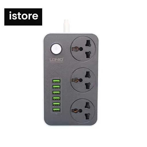 چند راهی برق و شارژر الدینیو نو با گارانتی | sc3604 | LDNIO SC3604 USB Charger And Power Strip — تصویر ۷
