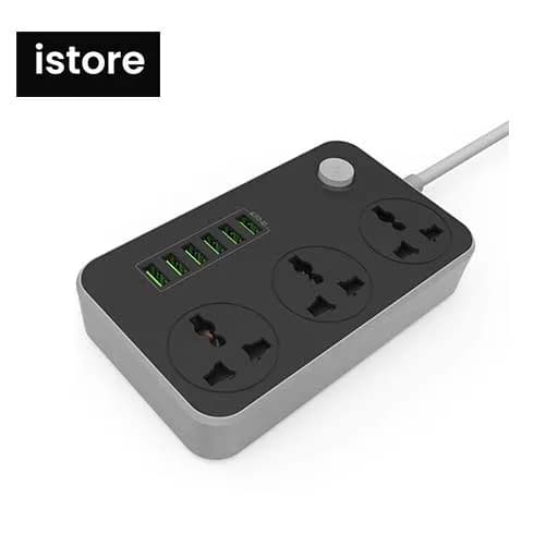 چند راهی برق و شارژر الدینیو نو با گارانتی | sc3604 | LDNIO SC3604 USB Charger And Power Strip — تصویر ۳