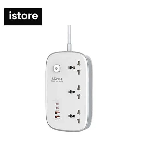 چند راهی و محافظ برق ۷ پورت الدینیو SC3416 ۶۵ وات | Ldnio SC3416 3250W SMART GUARD 65W POWER STRIP — تصویر ۸