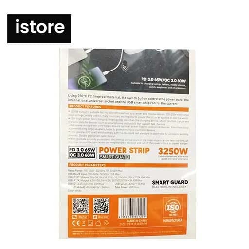 چند راهی و محافظ برق ۷ پورت الدینیو SC3416 ۶۵ وات | Ldnio SC3416 3250W SMART GUARD 65W POWER STRIP — تصویر ۹