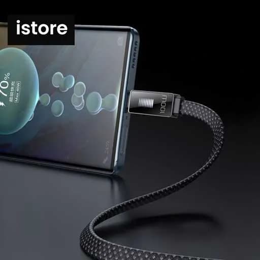 کابل شارژ سریع USB به تایپ سی 100 وات مک دودو مدل MCDODO CA-4980 طول 1.2 متر خاکستری | MCDODO CA-498 LED Rhythm 100W Fast Charging 6A USB-A to Type-c Data Cable 1.2m — تصویر ۷