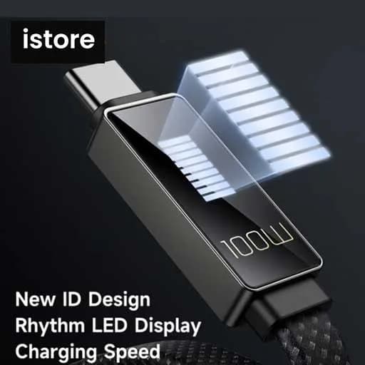 کابل شارژ سریع USB به تایپ سی 100 وات مک دودو مدل MCDODO CA-4980 طول 1.2 متر خاکستری | MCDODO CA-498 LED Rhythm 100W Fast Charging 6A USB-A to Type-c Data Cable 1.2m — تصویر ۴