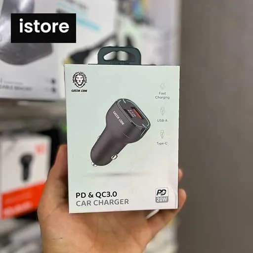 شارژر فندکی گرین لاین 20 وات نو با گارنتی | Green lion car charger 20w — تصویر ۳