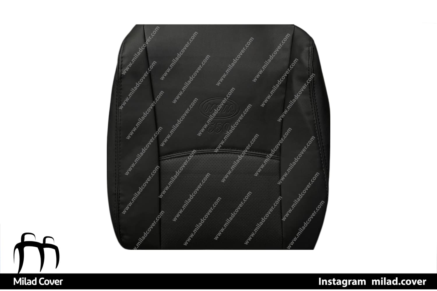 روکش صندلی ام وی ام mvm 550 چرم رنگ مشکی