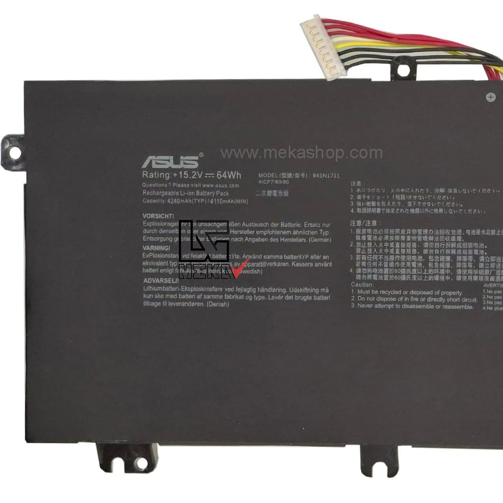 باتری اورجینال لپ تاپ ایسوس Asus FX503 GL503 مدل B41N1711 — تصویر ۳