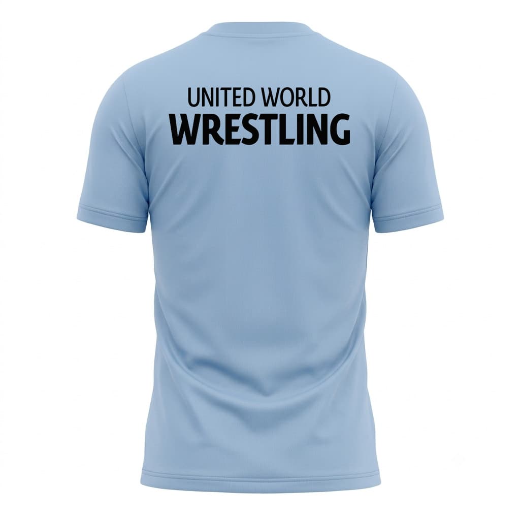 ست تیشرت و شورت کشتی مدل Wrestling Life – رنگ آبی آسمانی — تصویر ۱۰