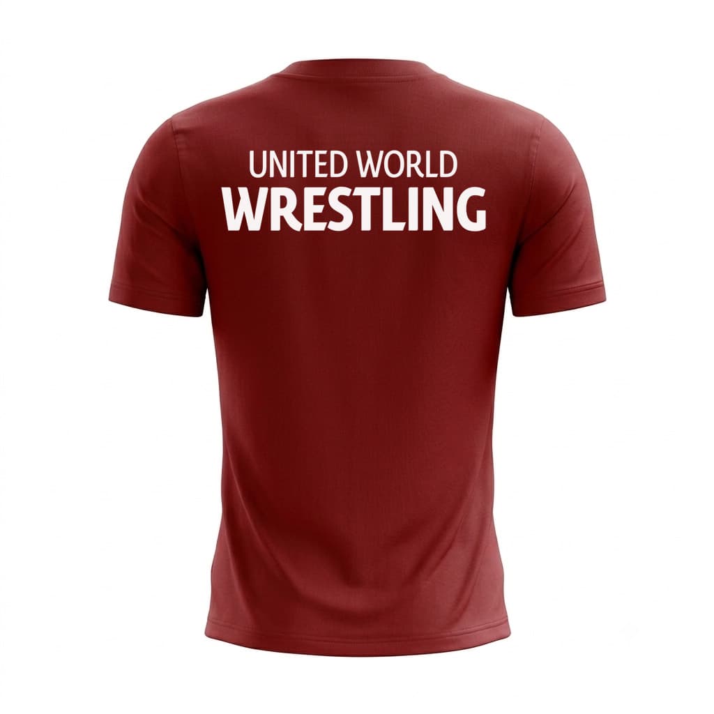 ست تیشرت و شورت کشتی مدل Wrestling Life – رنگ زرشکی — تصویر ۱۲