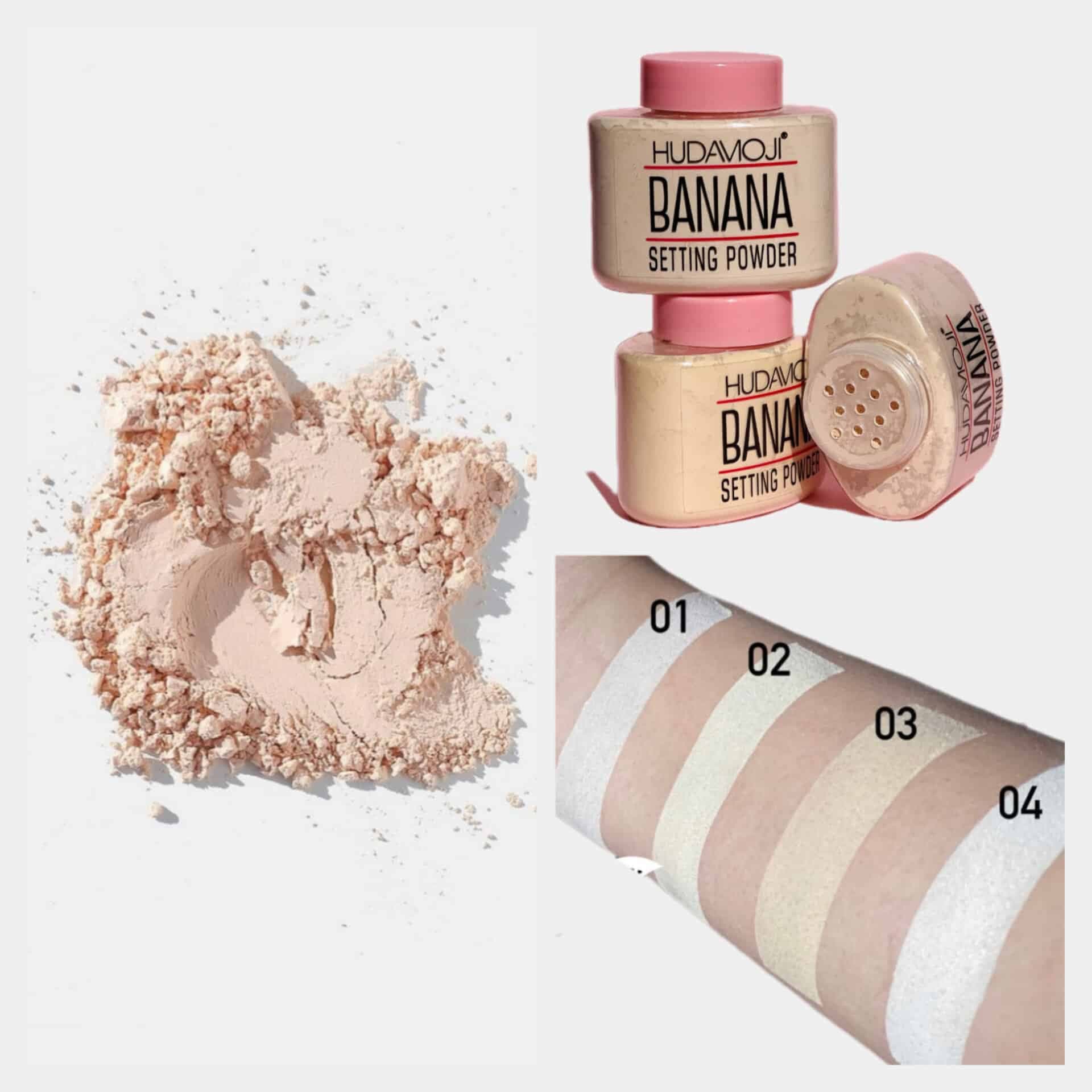 پودر فیکس بانانا هدی موجی اورجینال 42گرم HUDAMOJI Banana Setting Powder — تصویر ۶